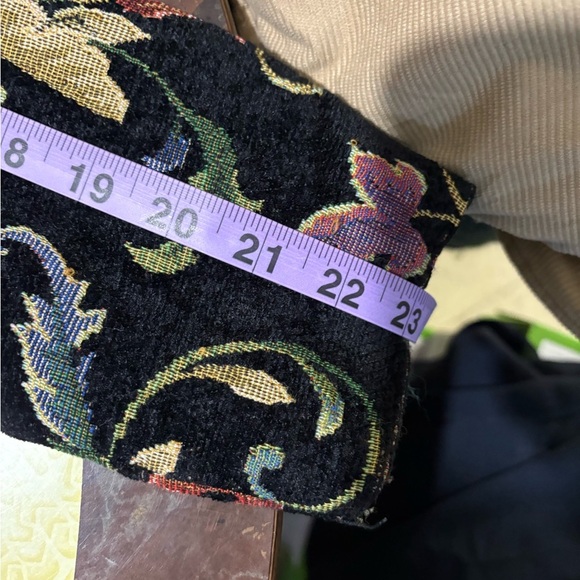 Erin London Black Blazer with Elegant Botanical Print vintage - Picture 10 of 10